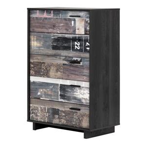 South Shore Furniture Fynn 5 Drawer Chest - Grey Oak