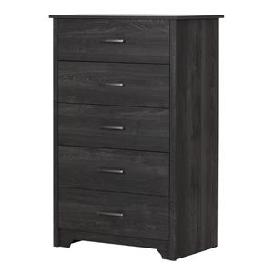 South Shore Furniture Fusion 5 Drawer Chest - Grey Oak