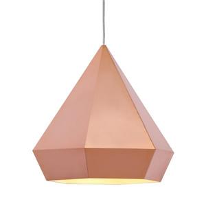 Luminaire suspendu Forecast de Zuo Modern, 13,8 po x 131 po, or rose