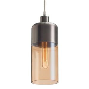 Zuo Modern Vente Collection Pendant Light - 1-Light - 5-in x 133.9-in - Satin/Amber