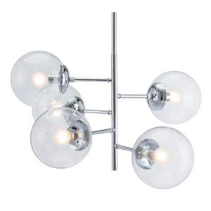 Zuo Modern Somerest Pendant Light - 5-Light - 25.6-in x 63.8-in - Chrome