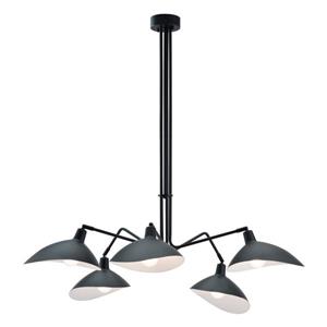 Luminaire suspendu Desden de Zuo Modern, 5 lumières, 47,2 po x 43,3 po, noir