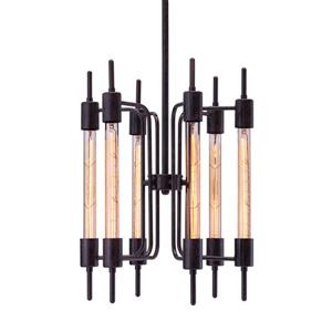 Luminaire suspendu Gisborne de Zuo Modern, 15,7 po x 60 po, noir