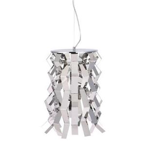 Luminaire suspendu Fission de Zuo Modern, 15 po x 138,5 po, chrome
