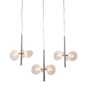 Zuo Modern Twinkler Pendant Light - 9-Light - 26.4-in x 59-in - Chrome