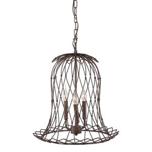 Zuo Modern Chert Pendant Light - 15.4-in x 142.8-in - Rusty Brown