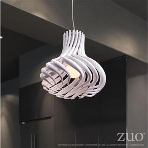 Zuo Modern Tsunami Pendant Light - 1-Light - 19.7-in x 138.7-in - White