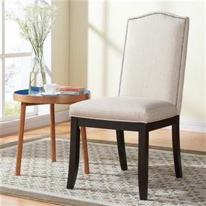 !nspire Studded Fabric Dining Chair - Set of 2 - Off-White