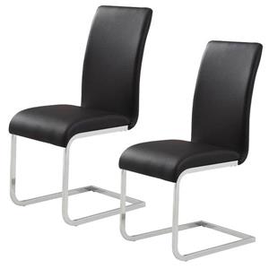 World Wide Home Furnishings WHi Black Side Chair (Set of 2)
