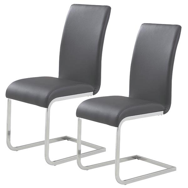 Worldwide Home Furnishings WHi Gray Side Chair - Set of 2