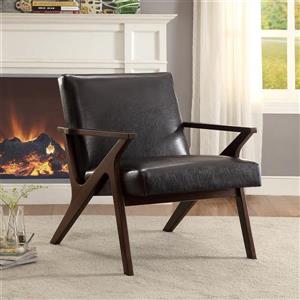 Fauteuil d'époque en similicuir !nspire, brun