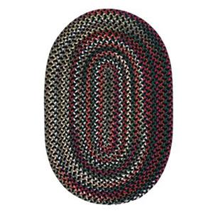 Colonial Mills Chestnut Knoll Black Satin 6-ft Round Red Area Rug