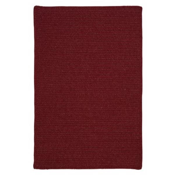Colonial Mills Courtyard 7-ft x 9-ft Sangria Red Area Rug