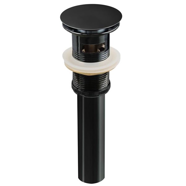 American Imaginations Flair 36.75-in x 22.5-in White Singlehole Ceramic Top Set With Black Sink Drain