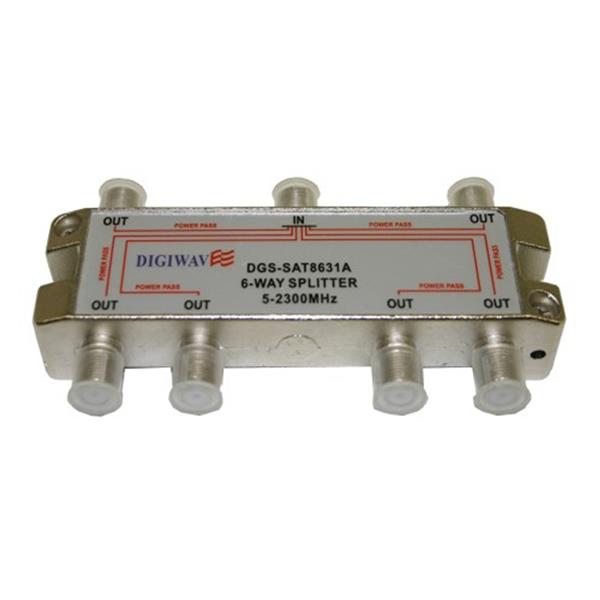 Répartiteur Satellite 4 Voies 5-2400 MHz – Pour TV, Radio, DVB-S/T/C, Compatible 4K HDTV