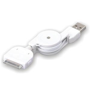 Câble rétractable USB / iPod / iPad / iPhone, 3 pieds