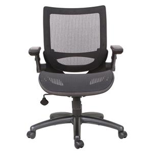 TygerClaw 21.5-in Black Upholstered Office Chair