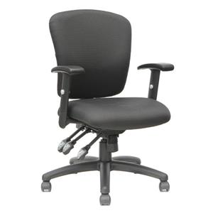 TygerClaw 19.69-in x 22-in Black Upholstered Office Chair