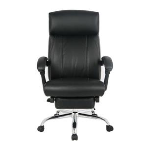 TygerClaw 19.7-in x 20-in Black Faux Leather Office Chair