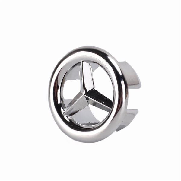 American Imaginations 23.75-in White Ceramic Centerset Vanity Top Set Chrome Overflow Cap