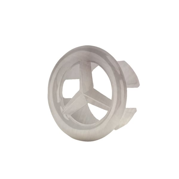 American Imaginations Roxy 24.25-in White Ceramic Vanity Top Set with Brushed Nickel Overflow Cap