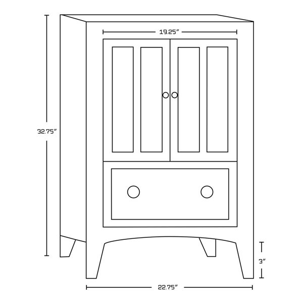 American Imaginations Shaker 48-in White Double Sink Bathroom Vanity/White Ceramic Top