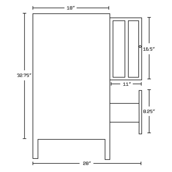 American Imaginations Shaker 47-in Single Sink Bathroom Vanity and ...