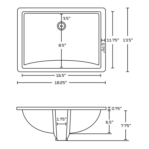 American Imaginations Shaker 36-in White Single Sink Bathroom Vanity ...