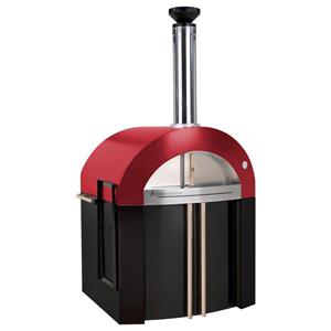 Forno Venetzia Bellagio 300 44-in Red Outdoor Wood-Fired Pizza Oven