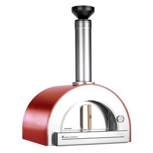 Forno Venetzia Pronto 200 Red 33-in Countertop Outdoor Wood-Fired Pizza Oven