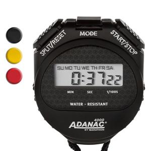 Marathon Black Square Stopwatch Timer