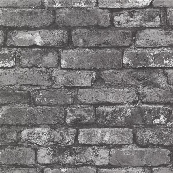 Brewster Wallcovering Brickwork Slate Exposed Brick Paste The Wall Wallpaper