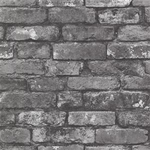 Brewster Wallcovering Brickwork Slate Exposed Brick Paste The Wall Wallpaper