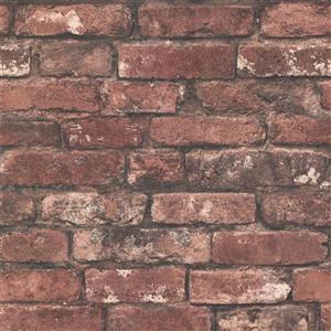 Brewster Wallcovering Brickwork Rust Exposed Brick Paste The Wall Wallpaper