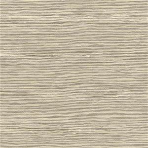 Brewster Wallcovering Beige/Brown Mabe Faux Grasscloth Wallpaper 27-in