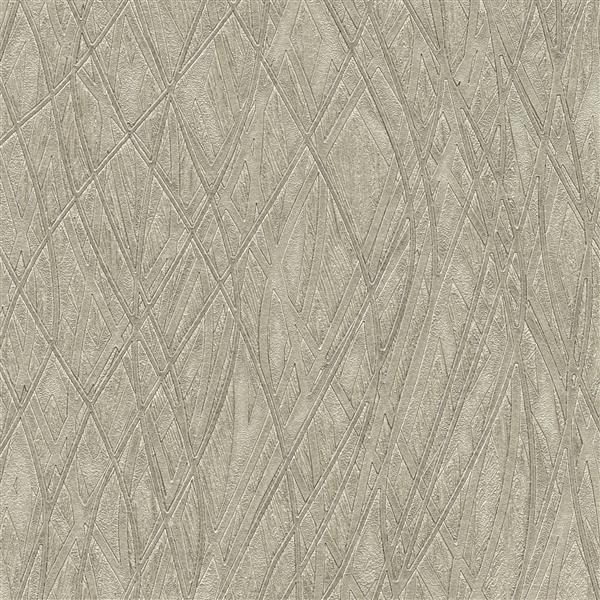 Brewster Wallcovering Allegro Embossed 60 sq ft Silver Wallpaper