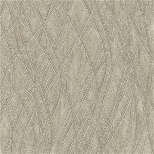 Brewster Wallcovering Allegro Embossed 60 sq ft Silver Wallpaper