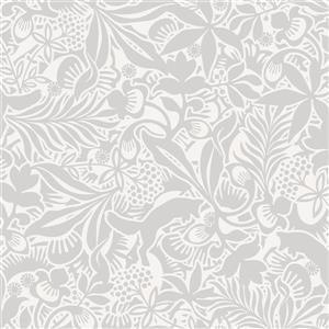 Brewster Wallcovering Grey Lummig Fox Wallpaper 21-in