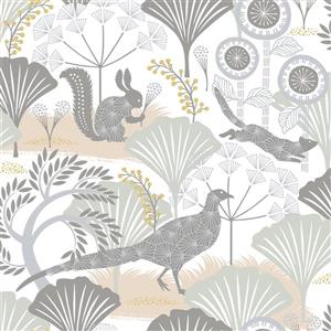 Brewster Wallcovering Skog Forest White 57.8sq-ft Unpasted Wallpaper