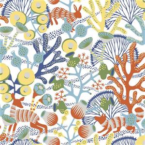 Brewster Wallcovering Multi-Color Korall Meadow Wallpaper