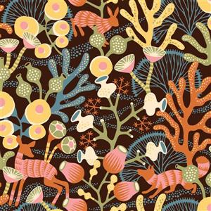 Brewster Wallcovering Orange Korall Meadow Wallpaper