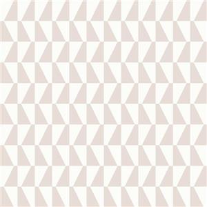 Brewster Wallcovering Wall Republic Blush Geometric Non-Woven Paste The Wall Trapez Wallpaper