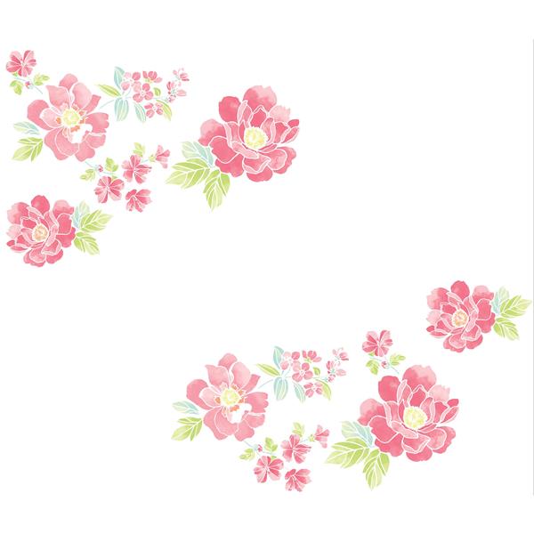 WallPops Sitting Pretty Flowers Wall Art Kit DWPK2471 | RONA