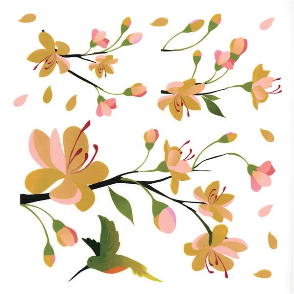 WallPops Yellow Branch Wall Decal