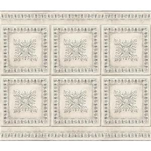 Brewster Wallcovering Vintage Tin Backsplash - Cream