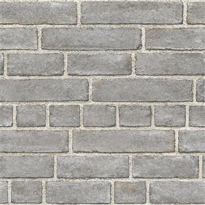 NuWallpaper Brick Façade Wallpaper - Grey