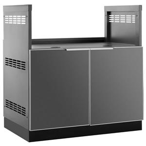 NewAge Products Outdoor Kitchen insert Grill Cabinet 33-in Slate Grey