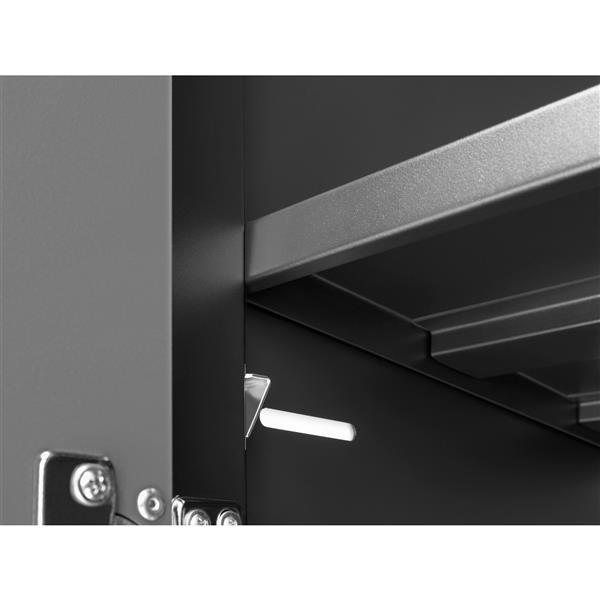 NewAge Products 85.25-in x 156-in 8 Piece Grey Pro 3.0 Series Garage Cabinets With Bamboo Work Surface