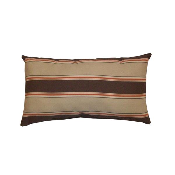 Coussin d'appoint pour l'extérieur, brun, 16.5 po