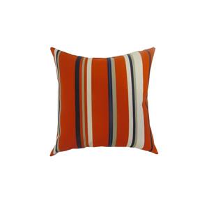 Bozanto 16-in Red Striped Square Outdoor Toss Cushion